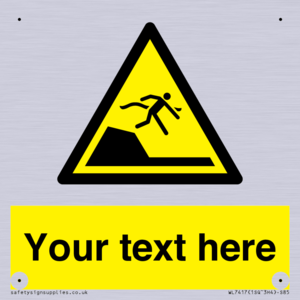 Custom Warning sudden drop in swimming or leisure pools